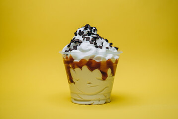 ice cream cone sweet bright colorfully food	
