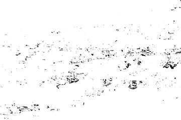 Grunge background black and white. Monochrome texture. Vector pattern of cracks, chips, scuffs. Abstract vintage surface