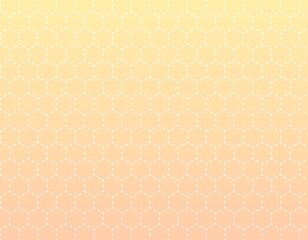 点線でできた六角形の背景イラスト　グラデーション背景