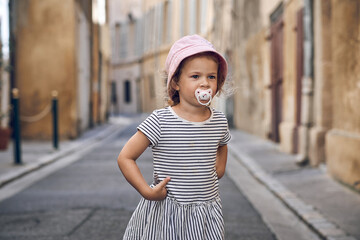 Ukrainian little girl in France