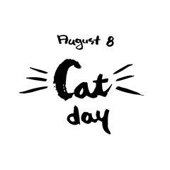 세계 고양이의 날 (8월 8일)_캘리그라피 레터링 _07