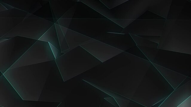 Tech Glowing Poly Background Loop