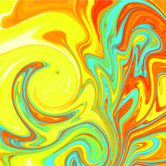 Abstract colorful background. liquid acrylic. Canvas