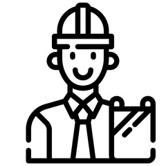 ARCHITECT line icon,linear,outline,graphic,illustration