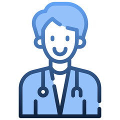 DOCTOR Gradient icon,linear,outline,graphic,illustration