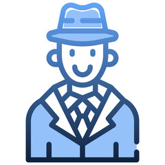 DETECTIVE Gradient icon,linear,outline,graphic,illustration
