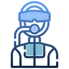 DIVER Gradient icon,linear,outline,graphic,illustration
