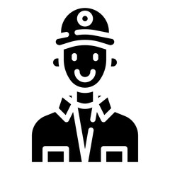 TECHNICIAN glyph icon,linear,outline,graphic,illustration