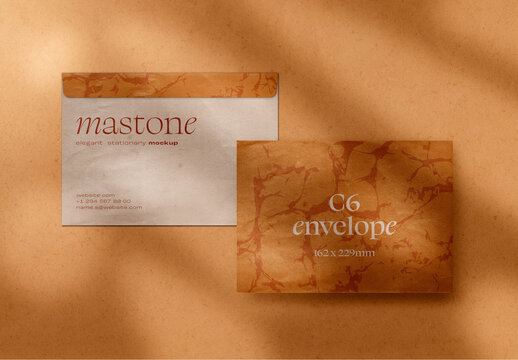 Elegant C6 Envelope Mockup for Creative Design and Branding Projects
