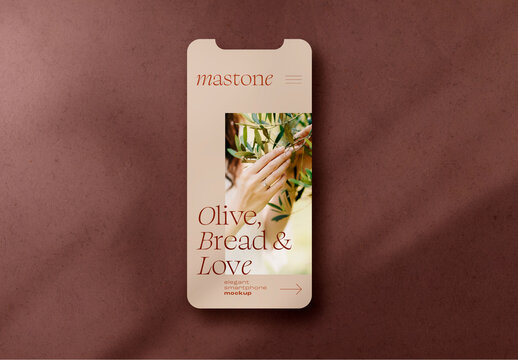 Elegant Mobile Screen Branding Mockup