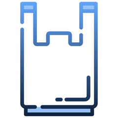 PLASTIC BAG Gradient icon,linear,outline,graphic,illustration