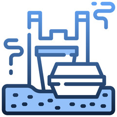 Fototapeta premium LANDFILL Gradient icon,linear,outline,graphic,illustration