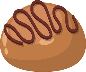 Chocolate candy clipart design illustration