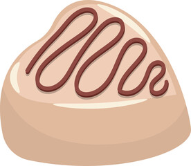 Chocolate candy clipart design illustration