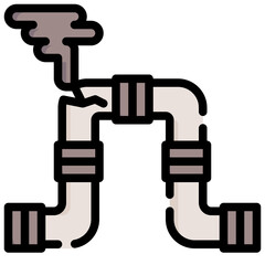 GASPIPE filled outline icon,linear,outline,graphic,illustration