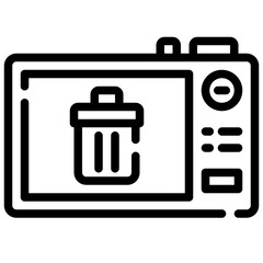 DELETE line icon,linear,outline,graphic,illustration