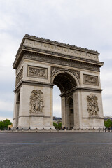 Fototapeta na wymiar Sightseeing spot in Paris, France called Triumphal Arch