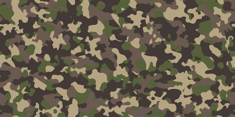 Camouflage background. Seamless pattern.Vector. 迷彩パターン テクスチャ 背景素材
