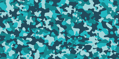 Camouflage background. Seamless pattern.Vector. 迷彩パターン テクスチャ 背景素材  © tabosan