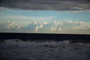 sunset over the sea