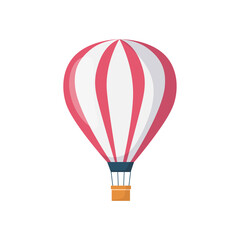 Fototapeta premium Hot air balloon isolated on white background. Vector stock