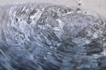 water drops on the glass