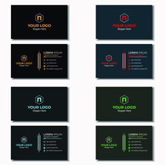 Business Card Template, Unique and Modern Design.