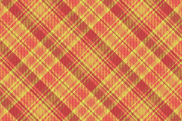 Tartan plaid pattern with texture and warm color.