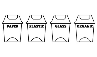 waste management illustration icon isolated on white background