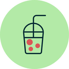 Milkshake With Straw Icon