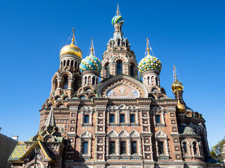 Fototapeta na wymiar Church of Savior on Spilled Blood in St Petersburg