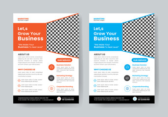 New business flyer design template, Corporate flyer design, Print ready