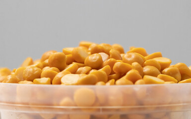 Toor Dal close-up photo With White Background