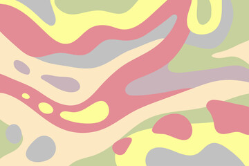 Pastel abstract wavy vector background