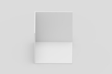 Minimal isometric perspective background blank room and box