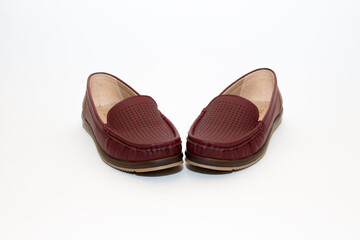 women's. Rounded Leather Moccasins
