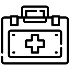Fototapeta premium FIRST AID KIT line icon,linear,outline,graphic,illustration