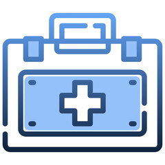 Obraz premium FIRST AID KIT Gradient icon,linear,outline,graphic,illustration