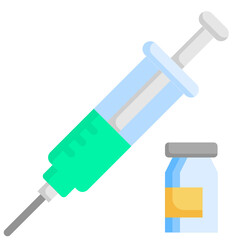 VACCINE flat icon,linear,outline,graphic,illustration