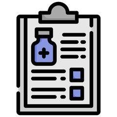 MEDICAL REPORT filled outline icon,linear,outline,graphic,illustration