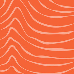Abstract salmon fillet texture. Fish pattern. Vector background for food packaging.	