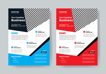 New modern flyer template design, Business flyer 