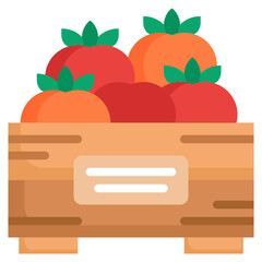 TOMATOES flat icon,linear,outline,graphic,illustration
