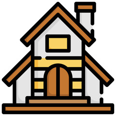 HOUSE filled outline icon,linear,outline,graphic,illustration