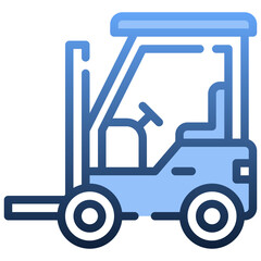 FORKLIFT Gradient icon,linear,outline,graphic,illustration