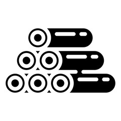 PIPE glyph icon,linear,outline,graphic,illustration