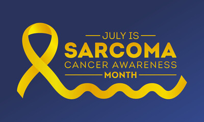 Sarcoma cancer awareness month. July is sarcoma awareness month banner concept is celebrated every july. Vector illustration. - Powered by Adobe