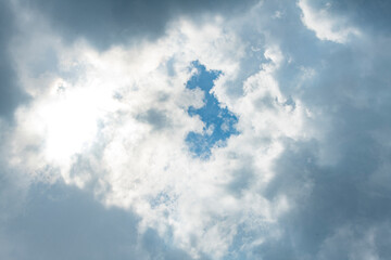 blue sky with clouds.clouds in the sky for wallpaper postcard banner background