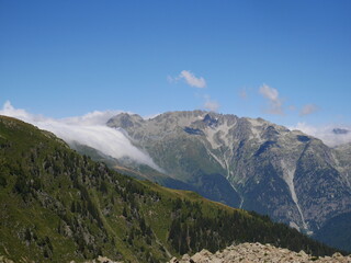 Naklejka na ściany i meble view from the top of the mountain