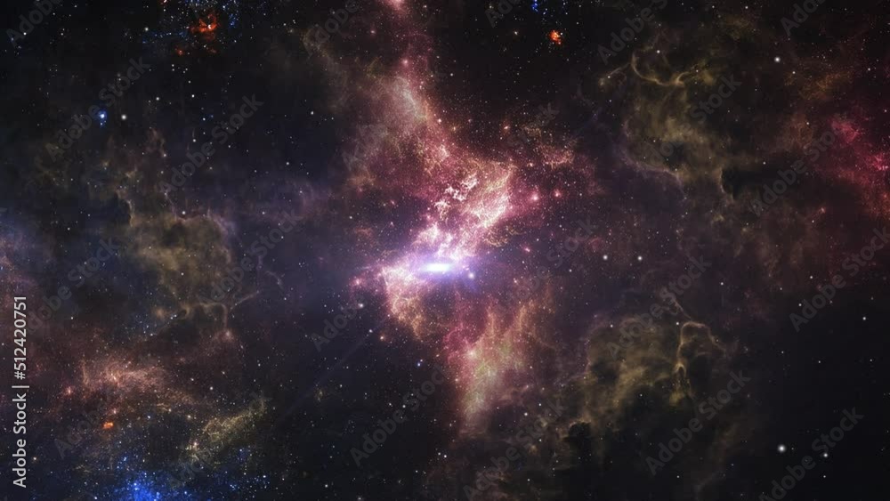 Wall mural nebula clouds that develop in the gerat universe